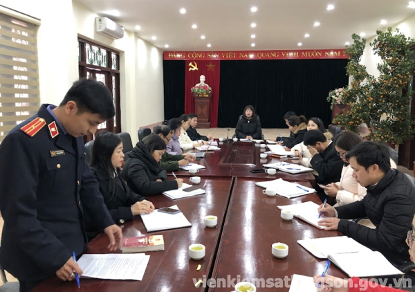 Viện kiểm sát nhân dân huyện Chi Lăng phối hợp với Tòa án nhân dân huyện Chi Lăng tổ chức phiên tòa hình sự rút kinh nghiệm