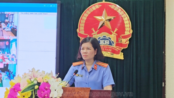 Viện kiểm sát nhân dân tỉnh Lạng Sơn tổ chức Hội nghị tập huấn công tác kiểm sát giải quyết các vụ, việc dân sự năm 2023