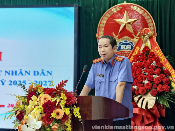 Chi đo&agrave;n Viện kiểm s&aacute;t nh&acirc;n d&acirc;n tỉnh Lạng Sơn tổ chức th&agrave;nh c&ocirc;ng Đại hội, nhiệm kỳ 2025-2027