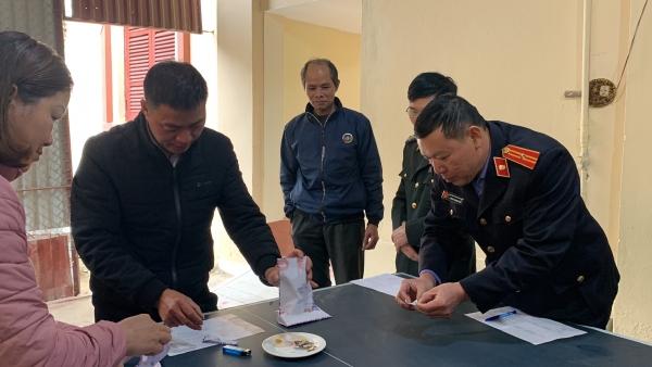 Viện kiểm sát nhân dân huyện Bắc Sơn kiểm sát việc tiêu hủy vật chứng
