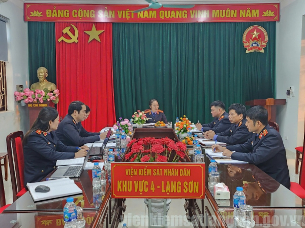 Chi bộ VKSND khu vực 2, 4 - Lạng Sơn tổ chức Hội nghị kiểm điểm, đ&aacute;nh gi&aacute;, xếp loại tổ chức Đảng v&agrave; đảng vi&ecirc;n năm 2025