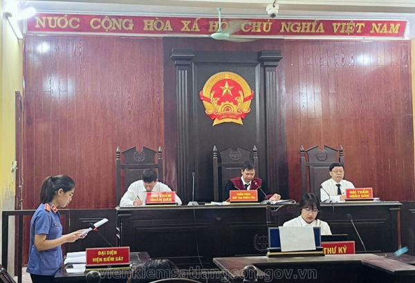 Viện kiểm sát nhân dân huyện Bắc Sơn phối hợp tổ chức phiên tòa dân sự sơ thẩm rút kinh nghiệm 