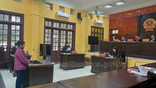 Phòng 1, Viện kiểm sát nhân dân tỉnh Lạng Sơn phối hợp tổ chức phiên tòa rút kinh nghiệm