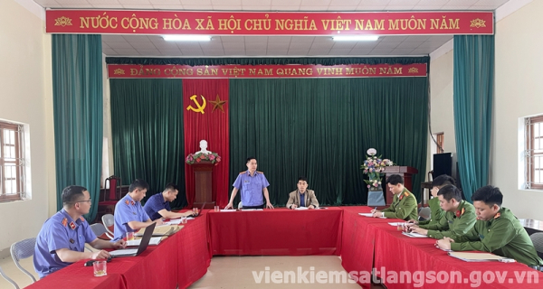 Viện kiểm sát nhân dân huyện Chi Lăng, Lộc Bình kiểm sát trực tiếp việc thi hành án hình sự tại cộng đồng