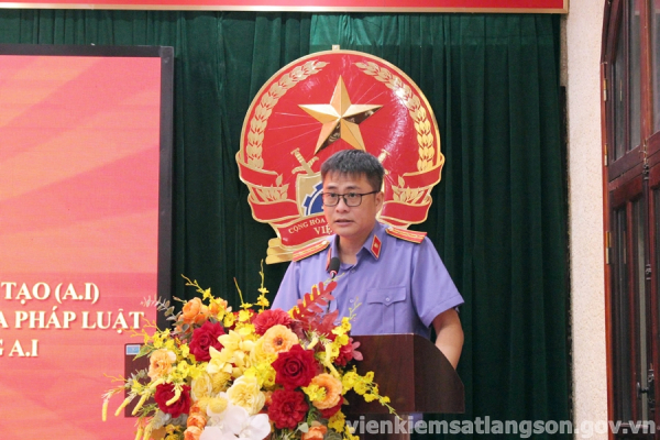 VKSND khu vực 1 &ndash; Lạng Sơn tổ chức tập huấn chuy&ecirc;n đề &ldquo;Ứng dụng Tr&iacute; tuệ nh&acirc;n tạo trong c&ocirc;ng t&aacute;c nghiệp vụ gắn với bảo vệ b&iacute; mật nh&agrave; nước&rdquo;