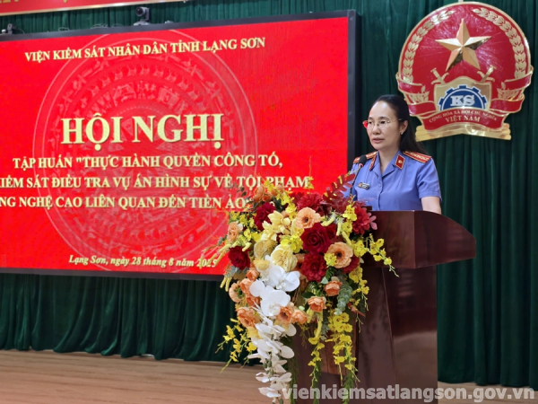 VKSND tỉnh Lạng Sơn chủ động nhận diện v&agrave; đấu tranh với tội phạm li&ecirc;n quan đến tiền ảo