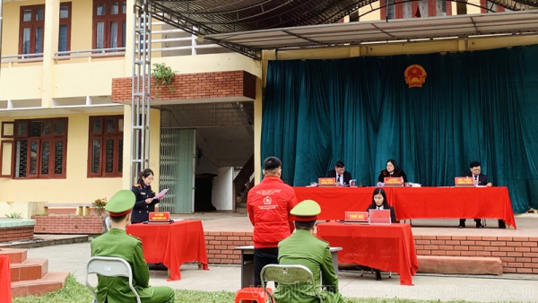 Viện kiểm sát nhân dân huyện Bắc Sơn, Đình Lập phối hợp với Tòa án nhân dân cùng cấp xét xử phiên tòa hình sự lưu động