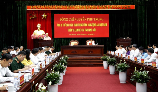 Bài phát biểu của Tổng Bí thư Nguyễn Phú Trọng nhân dịp về thăm, làm việc với Đảng bộ, chính quyền và Nhân dân tỉnh Lạng Sơn
