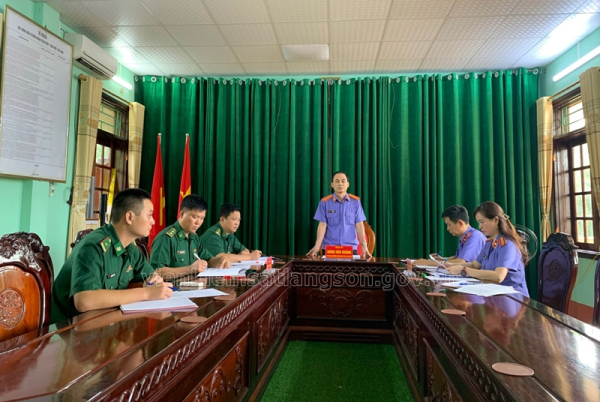 Viện kiểm sát nhân dân tỉnh Lạng Sơn trực tiếp kiểm sát việc bắt, tạm giữ hình sự tại Đồn Biên phòng Bình Nghi