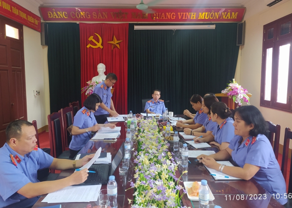 Viện kiểm sát nhân dân tỉnh Lạng Sơn kiểm tra công tác văn thư, lưu trữ; công tác bảo vệ bí mật nhà nước tại Viện kiểm sát cấp huyện.