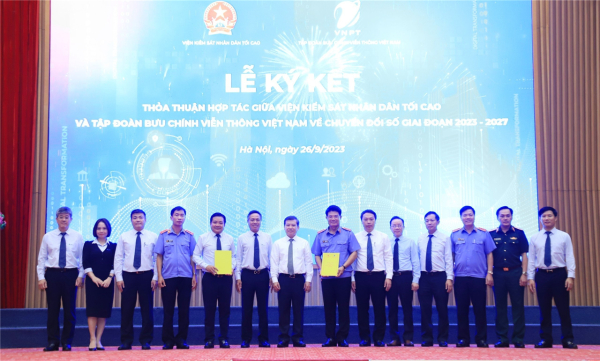 VKSND tối cao và Tập đoàn Bưu chính Viễn thông Việt Nam ký kết thỏa thuận hợp tác