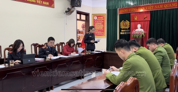 Hoạt động trực tiếp kiểm sát của Viện kiểm sát nhân dân huyện Lộc Bình, Bắc Sơn