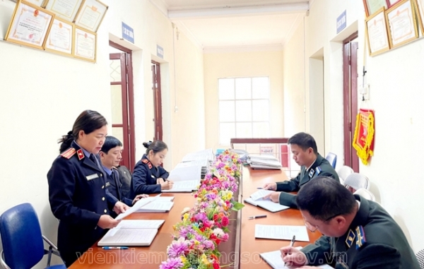 Viện kiểm sát nhân dân huyện Văn Quan phúc tra việc thực hiện kiến nghị đối với Chi cục Thi hành án dân sự huyện Văn Quan