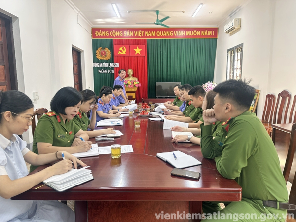 Trực tiếp kiểm s&aacute;t tại Trại tạm giam v&agrave; Cơ quan Thi h&agrave;nh &aacute;n h&igrave;nh sự C&ocirc;ng an tỉnh Lạng Sơn năm 2025