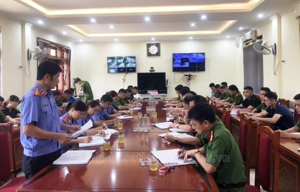 Viện kiểm sát nhân dân huyện Chi Lăng trực tiếp kiểm sát việc tiếp nhận, giải quyết nguồn tin về tội phạm