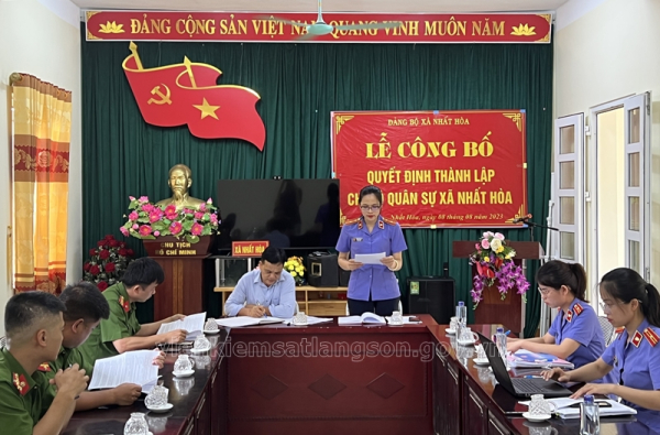 Viện kiểm sát nhân dân huyện Bắc Sơn vượt chỉ tiêu trực tiếp kiểm sát công tác thi hành án hình sự tại cộng đồng năm 2023